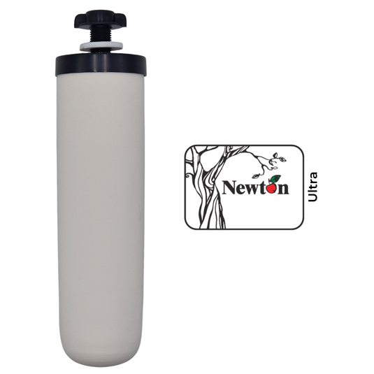 Newton Ultra Heavy Metals Reduction Gravity Water Filter | High Capacity Ceramic Candle | Compatible with British Berkefeld, Berkey, etc.